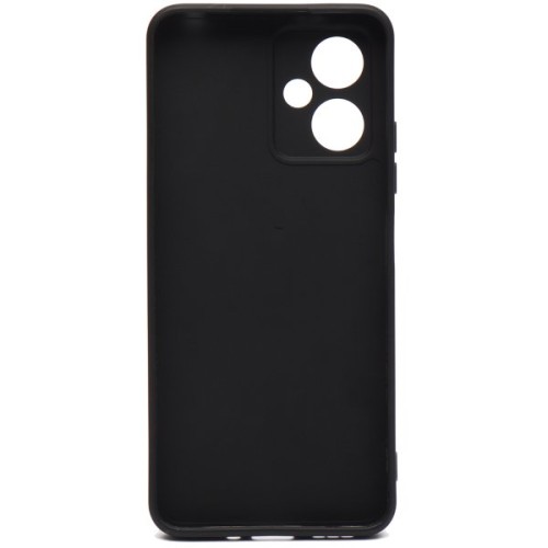 Силиконовый чехол для Xiaomi Redmi Note 12 5G Soft Matte с защитой камеры Черный