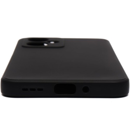 Силиконовый чехол для Xiaomi Redmi Note 12 5G Soft Matte с защитой камеры Черный