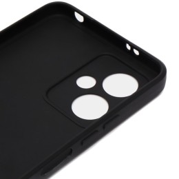 Силиконовый чехол для Xiaomi Redmi Note 12 5G Soft Matte с защитой камеры Черный