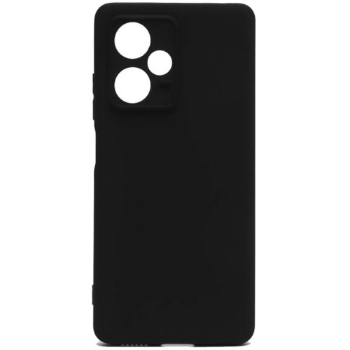 Силиконовый чехол для Xiaomi Redmi Note 12 5G TPU 1мм с защитой камеры Черный