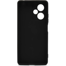 Силиконовый чехол для Xiaomi Redmi Note 12 5G TPU 1мм с защитой камеры Черный