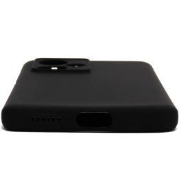 Силиконовый чехол для Xiaomi Redmi Note 12 5G TPU 1мм с защитой камеры Черный