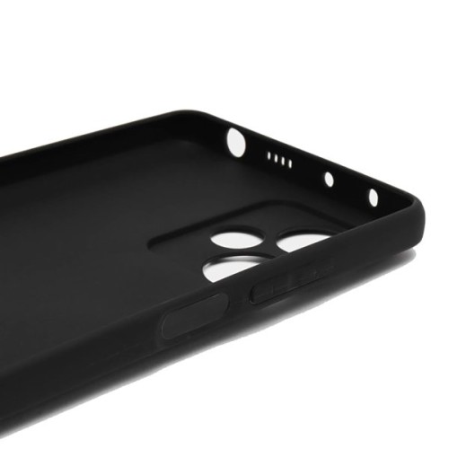 Силиконовый чехол для Xiaomi Redmi Note 12 5G TPU 1мм с защитой камеры Черный