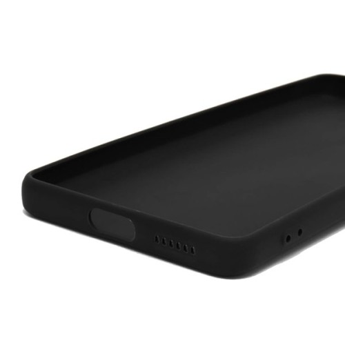 Силиконовый чехол для Xiaomi Redmi Note 12 5G TPU 1мм с защитой камеры Черный