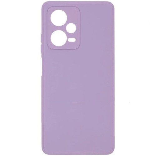 Силиконовый чехол для Xiaomi Redmi Note 12 Pro+ Soft Matte с микрофиброй Сиреневый