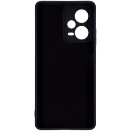 Силиконовый чехол для Xiaomi Redmi Note 12 Pro+ Soft Matte с микрофиброй Черный