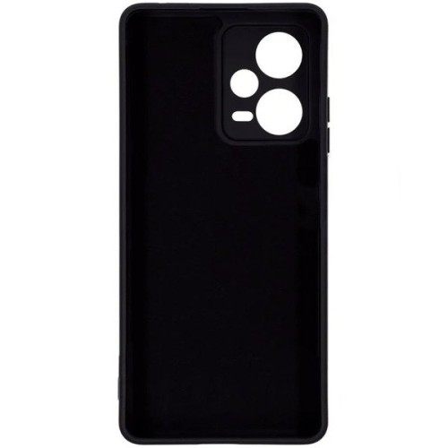 Силиконовый чехол для Xiaomi Redmi Note 12 Pro+ Soft Matte с микрофиброй Черный
