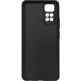 Силиконовый чехол для Xiaomi Redmi Note 12 Pro 4G TPU 1мм с защитой камеры Черный матовый