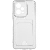 Силиконовый чехол для Xiaomi Redmi Note 12 Pro 5G Silicone Card Holder с защитой камеры Прозрачный