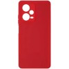 Силиконовый чехол для Xiaomi Redmi Note 12 Pro 5G Soft Matte с микрофиброй Красный