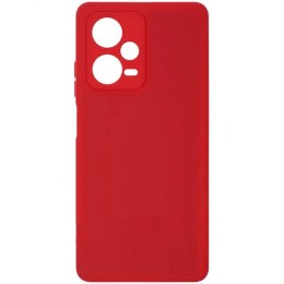 Силиконовый чехол для Xiaomi Redmi Note 12 Pro 5G Soft Matte с микрофиброй Красный