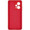 Силиконовый чехол для Xiaomi Redmi Note 12 Pro 5G Soft Matte с микрофиброй Красный