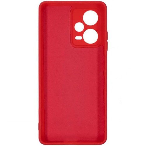 Силиконовый чехол для Xiaomi Redmi Note 12 Pro 5G Soft Matte с микрофиброй Красный