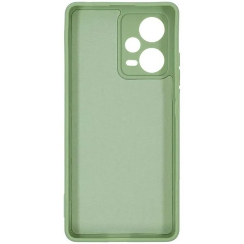 Силиконовый чехол для Xiaomi Redmi Note 12 Pro 5G Soft Matte с микрофиброй Оливковый