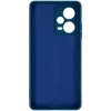 Силиконовый чехол для Xiaomi Redmi Note 12 Pro 5G Soft Matte с микрофиброй Синий