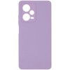 Силиконовый чехол для Xiaomi Redmi Note 12 Pro 5G Soft Matte с микрофиброй Сиреневый