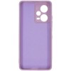 Силиконовый чехол для Xiaomi Redmi Note 12 Pro 5G Soft Matte с микрофиброй Сиреневый