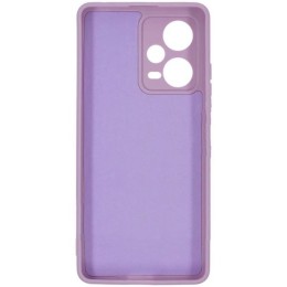 Силиконовый чехол для Xiaomi Redmi Note 12 Pro 5G Soft Matte с микрофиброй Сиреневый