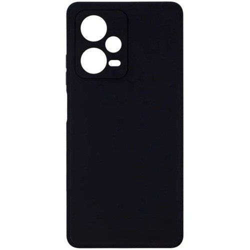 Силиконовый чехол для Xiaomi Redmi Note 12 Pro 5G Soft Matte с микрофиброй Черный