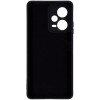 Силиконовый чехол для Xiaomi Redmi Note 12 Pro 5G Soft Matte с микрофиброй Черный