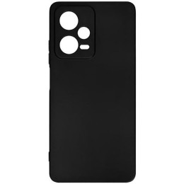 Силиконовый чехол для Xiaomi Redmi Note 12 Pro 5G TPU 1мм с защитой камеры Черный