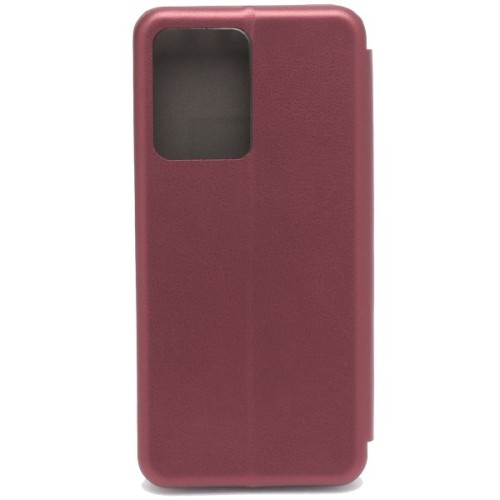 Чехол книжка для Xiaomi Redmi Note 12 Pro 5G Fashion Case Темно красный
