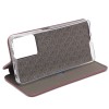 Чехол книжка для Xiaomi Redmi Note 12 Pro 5G Fashion Case Темно красный