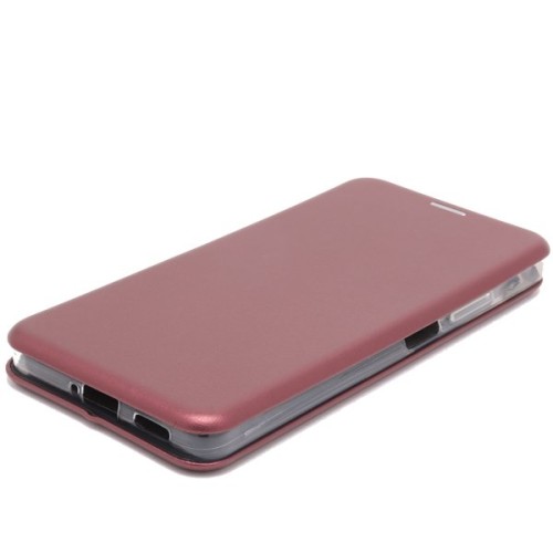Чехол книжка для Xiaomi Redmi Note 12 Pro 5G Fashion Case Темно красный
