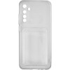 Силиконовый чехол для Xiaomi Redmi Note 8 2021 iBox Crystal с картхолдером и защитой камеры Прозрачный