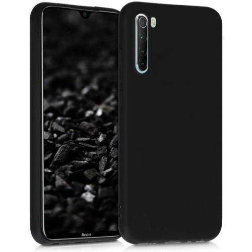 Силиконовый чехол для Xiaomi Redmi Note 8 TPU 1мм Черный матовый