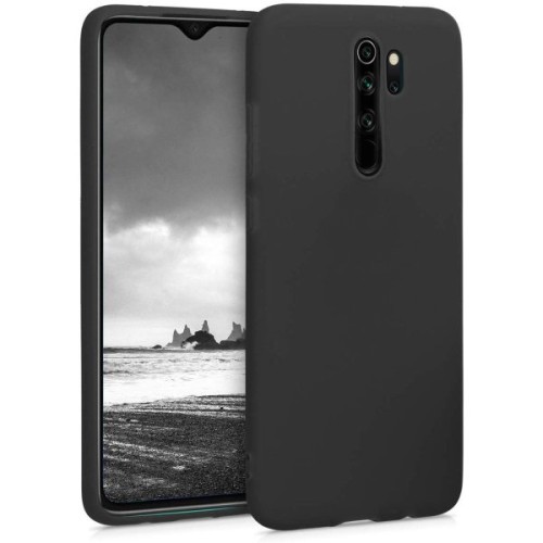 Силиконовый чехол для Xiaomi Redmi Note 8 Pro TPU 1мм Черный матовый
