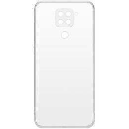 Силиконовый чехол для Xiaomi Redmi Note 9 TPU mp 1мм с защитой камеры Прозрачный глянцевый