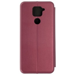 Чехол книжка для Xiaomi Redmi Note 9 Book Cover Бордовый