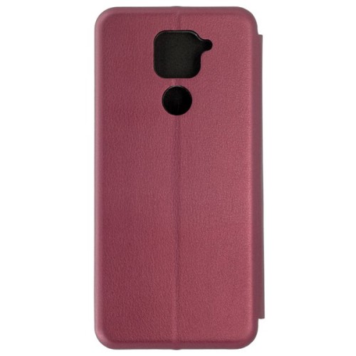 Чехол книжка для Xiaomi Redmi Note 9 Book Cover Бордовый