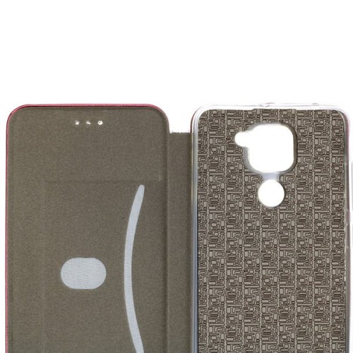 Чехол книжка для Xiaomi Redmi Note 9 Book Cover Бордовый