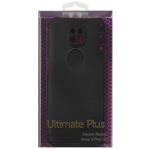 Силиконовый чехол для Xiaomi Redmi Note 9S Red Line Ultimate Plus Черный