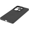 Силиконовый чехол для Xiaomi Poco M6 Pro TPU mate 1mm с защитой камеры Черный