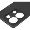 Силиконовый чехол для Xiaomi Poco M6 Pro TPU mate 1mm с защитой камеры Черный