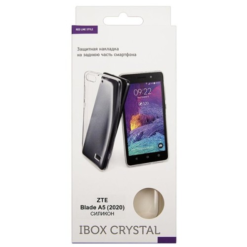 Силиконовый чехол для ZTE Blade A5 (2020) iBox Crystal Прозрачный