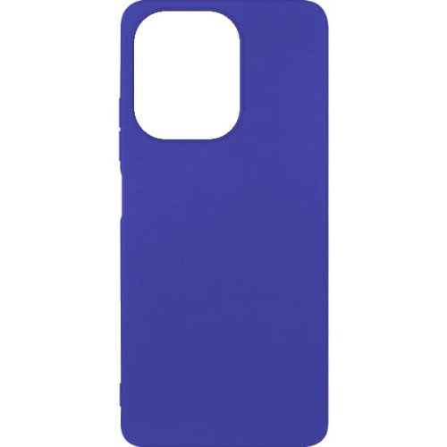 Силиконовый чехол для Infinix Hot 30 Soft Matte с микрофиброй Синий