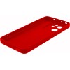Силиконовый чехол для Xiaomi Redmi 13C / Xiaomi Poco C65 Soft Matte с микрофиброй Красный