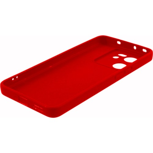 Силиконовый чехол для Xiaomi Redmi 13C / Xiaomi Poco C65 Soft Matte с микрофиброй Красный