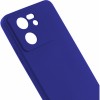 Силиконовый чехол для Xiaomi Redmi 13C / Xiaomi Poco C65 Soft Matte с микрофиброй Синий