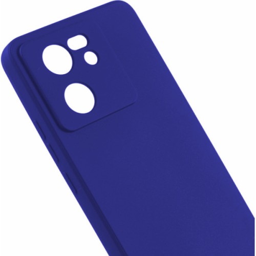 Силиконовый чехол для Xiaomi Redmi 13C / Xiaomi Poco C65 Soft Matte с микрофиброй Синий
