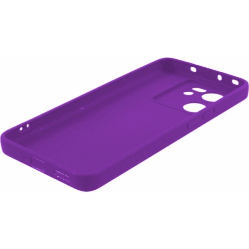 Силиконовый чехол для Xiaomi Redmi 13C / Xiaomi Poco C65 Soft Matte с микрофиброй Сиреневый