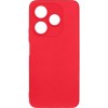 Силиконовый чехол для Tecno Spark Go 2024 / Tecno Spark 20 / Tecno Spark 20C / Tecno Pop 8 Soft Matte с микрофиброй Красный