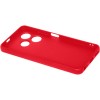 Силиконовый чехол для Tecno Spark Go 2024 / Tecno Spark 20 / Tecno Spark 20C / Tecno Pop 8 Soft Matte с микрофиброй Красный