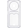 Силиконовый чехол для Xiaomi Redmi A3 / Xiaomi Poco C61 Silicone Card Holder с защитой камеры Прозрачный