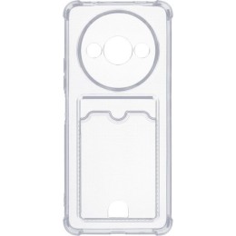 Силиконовый чехол для Xiaomi Redmi A3 / Xiaomi Poco C61 Silicone Card Holder с защитой камеры Прозрачный