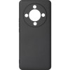 Силиконовый чехол для Honor X9b Soft Matte с микрофиброй Черный